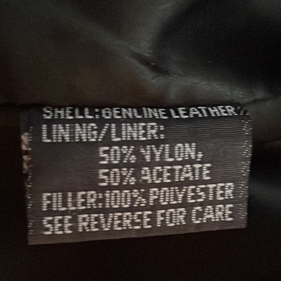 Leather Jacket w/ Hand Painted Cat Black Fringe Motorcycle Western Vintage Small - Picture 8 of 16